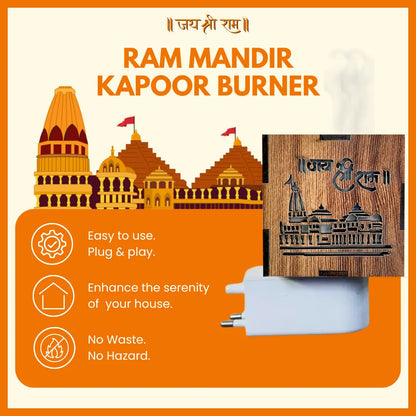 3-in-1 Ayodhya Ram Mandir Aroma Burner & Night lamp