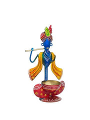 Blue & Red Krishna Idol Showpiece