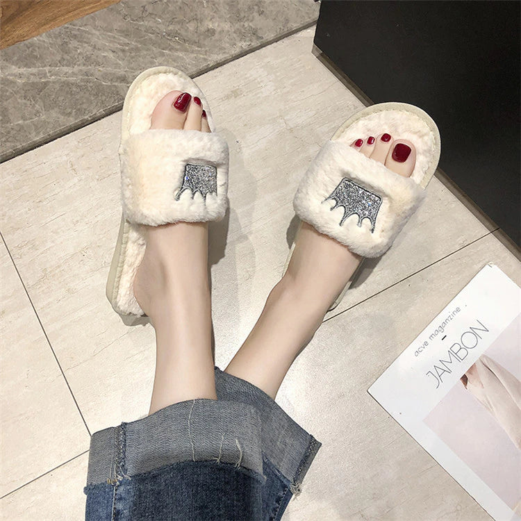 Women's Warm Winter Slippers Womens Fur Slippers