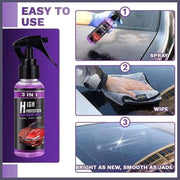 3 in 1 High Protection Quick Car Ceramic Coating Spray - Car Wax Polish Spray (Pack of 2)