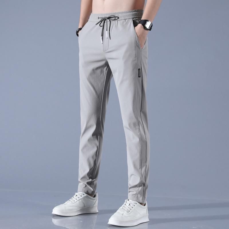 Black + Grey Regular Fit Lycra Joggers for Men - Buy 1 Get 1 Free