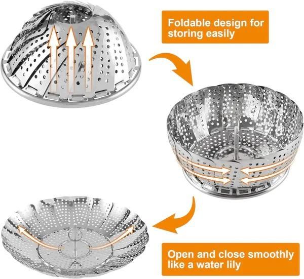 Vegetable Steamer Basket Stainless Steel Steamer