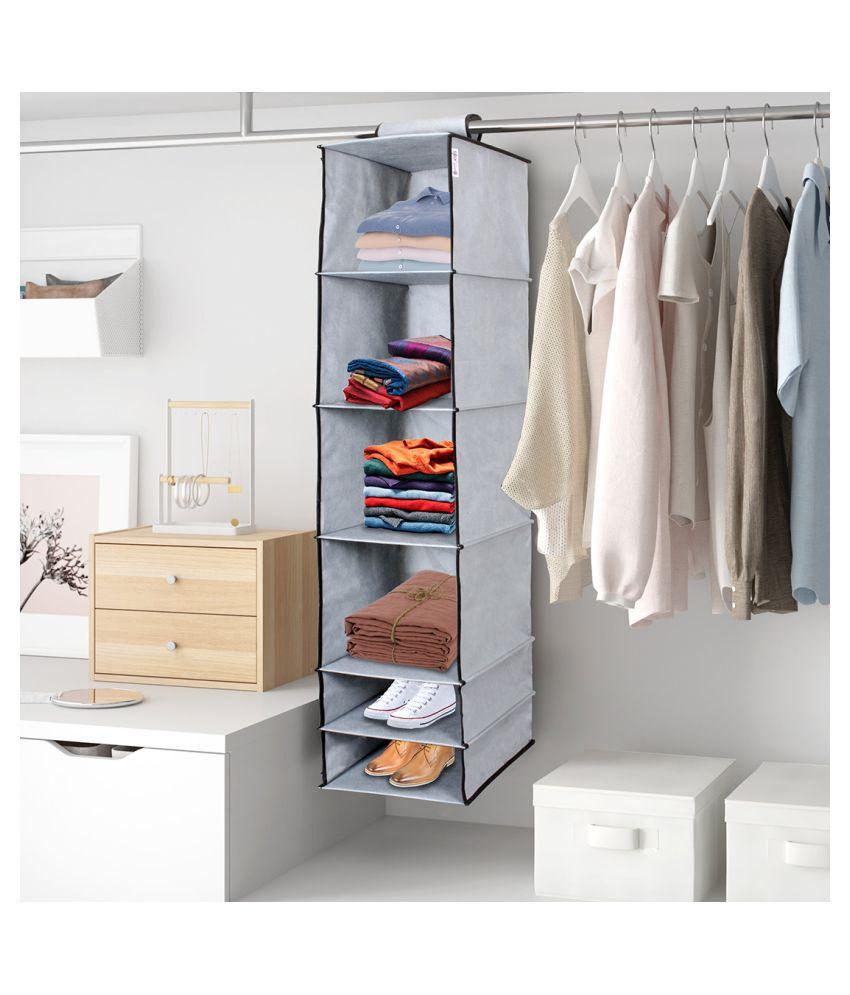 6 Shelves Foldable Hanging Wardrobe Organizers