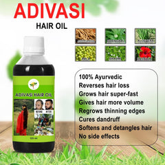 Ayurvedic Oil by Adivasi 125 ML (Combo)