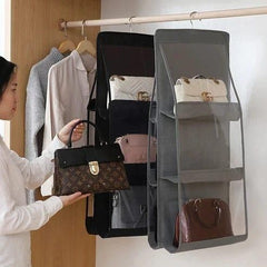 6 Pocket Bag Organiser For Wardrobe