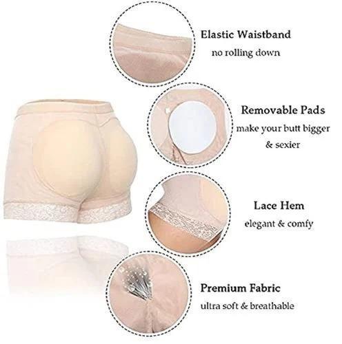 Waist Seamless Padded Butt Lifter Panties