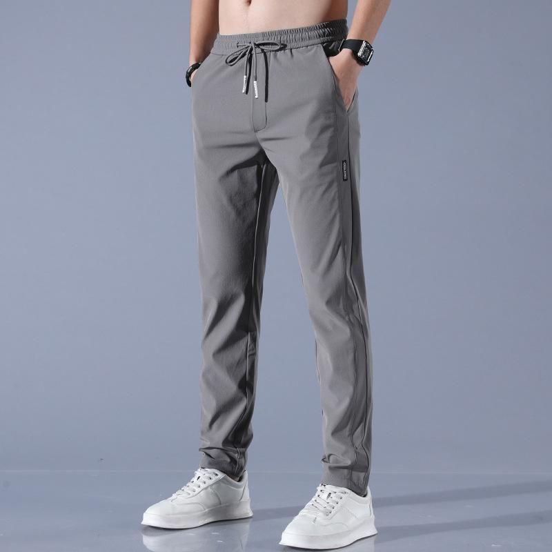 Black + Grey Regular Fit Lycra Joggers for Men - Buy 1 Get 1 Free