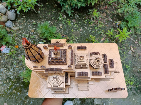 Shri Ram Mandir Ayodhya 3D Wooden Temple