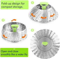 Vegetable Steamer Basket Stainless Steel Steamer