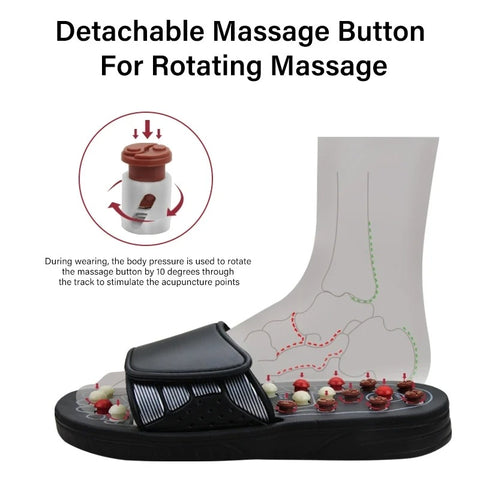 Acupressure and Magnetic Therapy Paduka Slippers for Full Body Blood Circulation For Men and Women