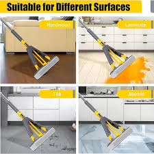 Multi-Purpose Foldable Floor Cleaning Squeeze Mop Wiper