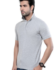 Cotton blend polo collar  men's tshirt .