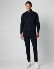 Men Slim Fit Zip-Front Track Jacket & Track Pants Set