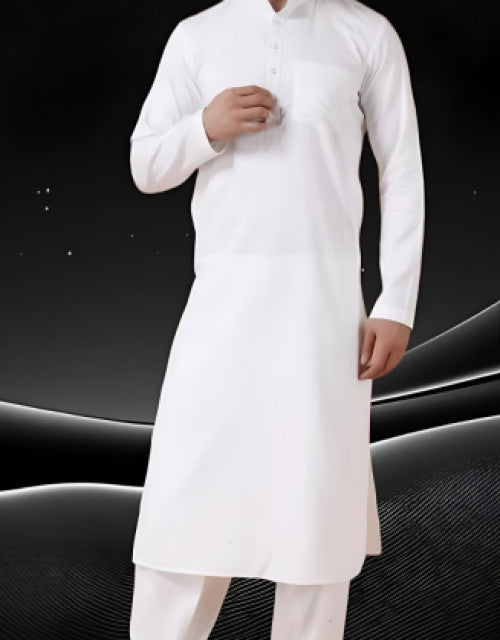 Men's pure cotton khadi Kurta Pajama Set white