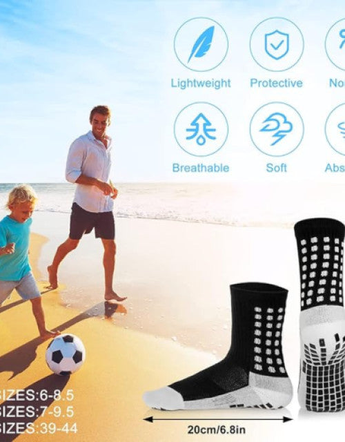 Non-slip Grip Sports Socks