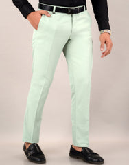 Pista Solid Mid-Rise Stretchable Men's Formal Trousers